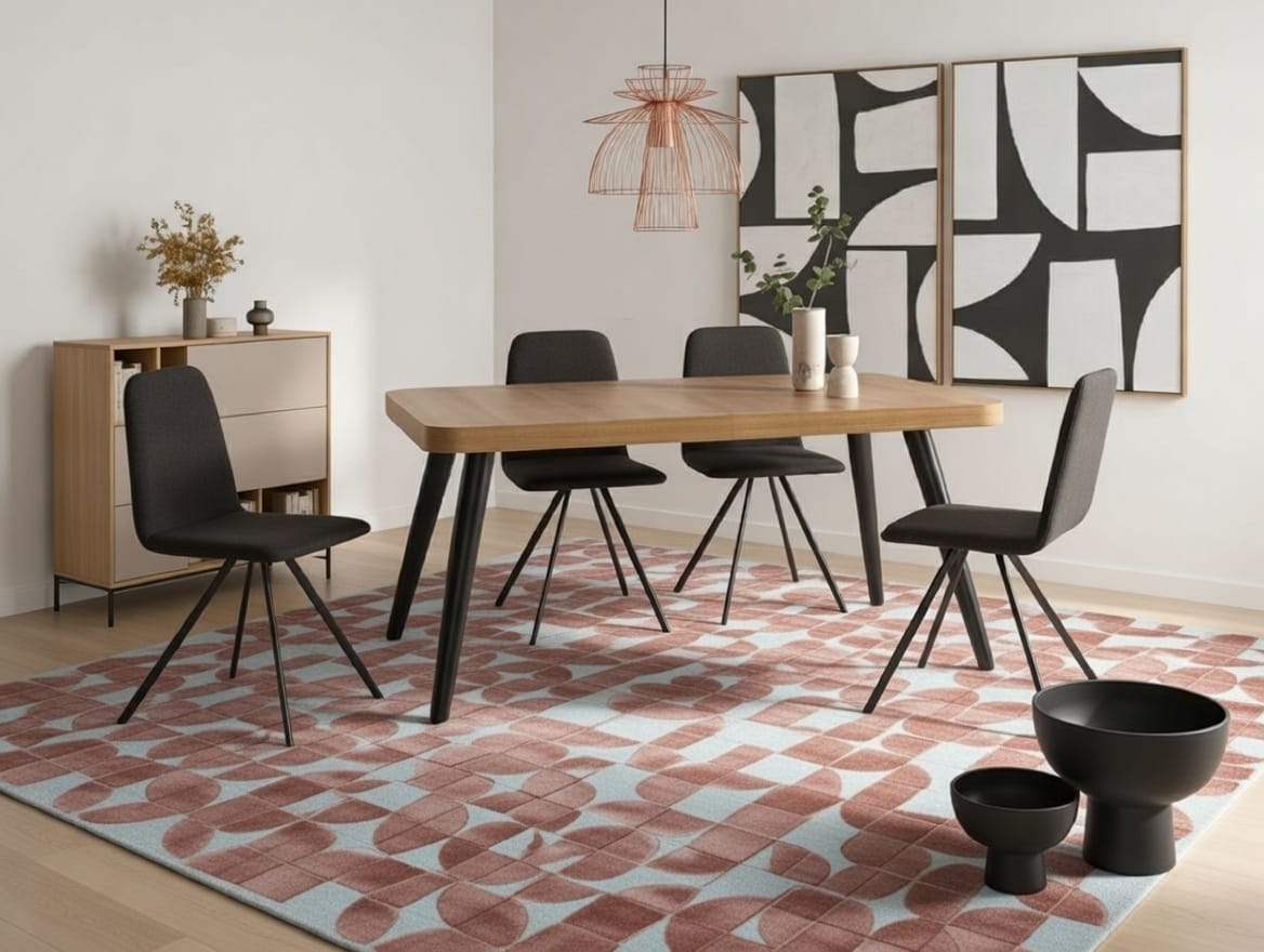 Pack comedor con mesa rectangular y 4 sillas MD510/177