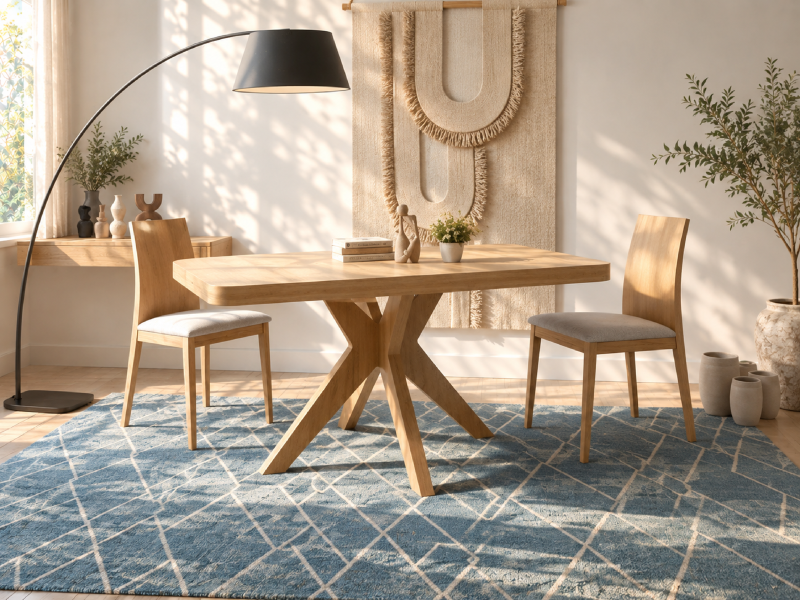Pack comedor con mesa fija y 4 sillas MD527/177