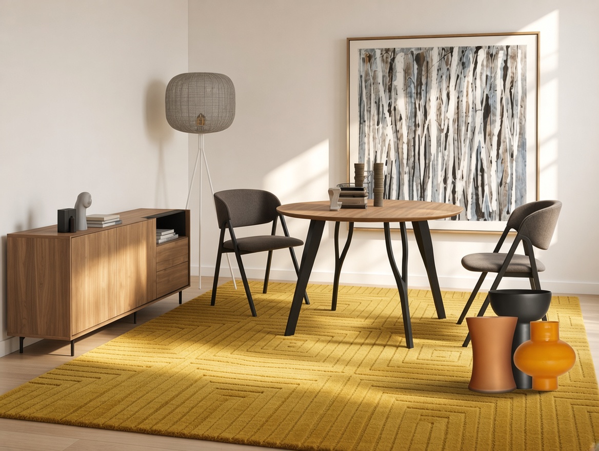 Pack comedor con mesa redonda y 4 sillas MD508/177