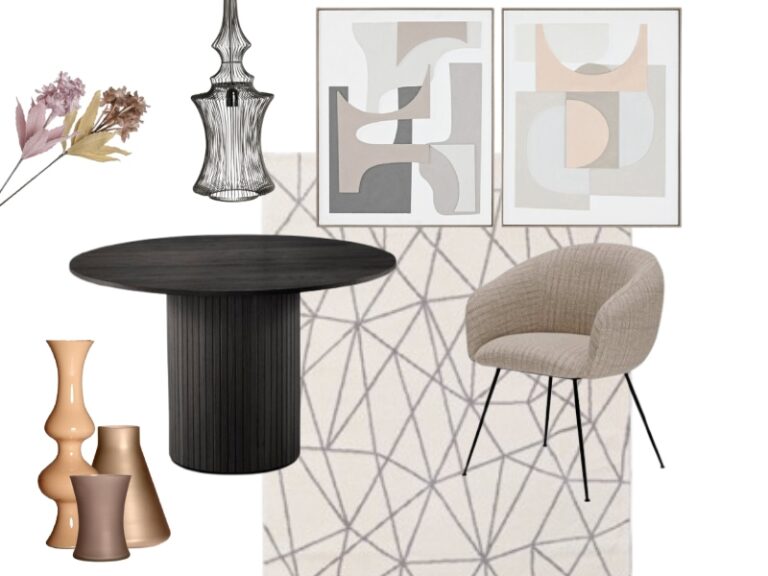 Pack comedor con mesa redonda y 4 sillas MD902/667+167 - Imagen 2