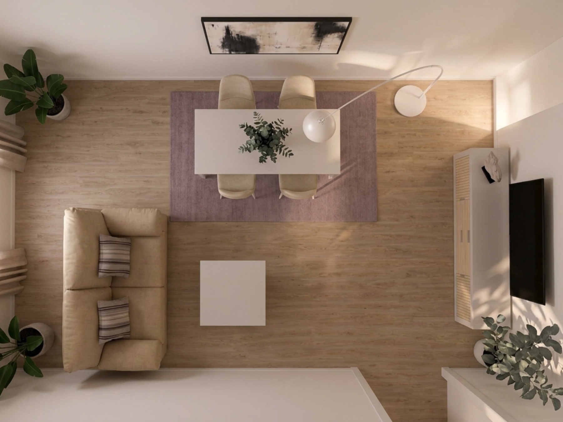 Pack salón con sofá 3 plazas y mueble TV BS286+BS803 - Imagen 2