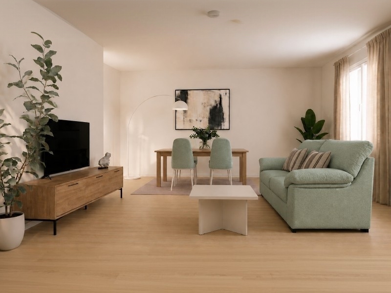 Pack salón con sofá 3 plazas y mueble TV BS286+BS419